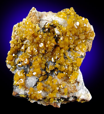 Mimetite on Cesarolite from Guatomo Mine, near Tham Thalu, south of Hat Yai, Yala Province, Thailand