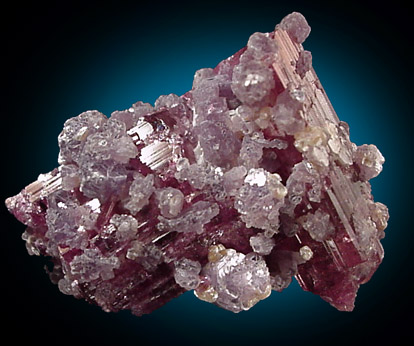 Elbaite var. Rubellite Tourmaline with Lepidolite from Jonas Mine, Conselheiro Pena, Minas Gerais, Brazil