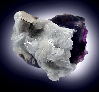 Barite on Fluorite from Cave-in-Rock District, Hardin County, Illinois
