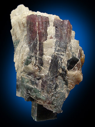 Elbaite Tourmaline from Clark's Ledge, Chesterfield, Hampshire County, Massachusetts