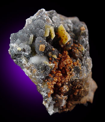 Wulfenite and Descloizite from Finch Mine, north of Hayden, Banner District, Gila County, Arizona