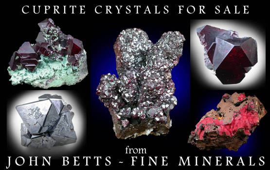 John Betts - Fine Minerals gallery of Cuprite Specimens