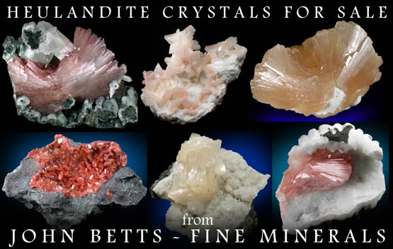 John Betts - Fine Minerals gallery of Heulandite Specimens
