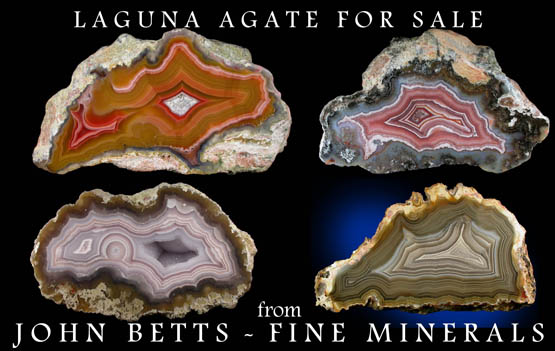 John Betts - Fine Minerals gallery of Laguna Agates