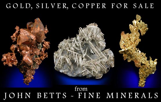 John Betts - Fine Minerals gallery of Native Elements