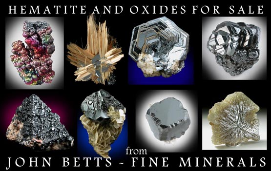 John Betts - Fine Minerals gallery of Oxide Mineralss