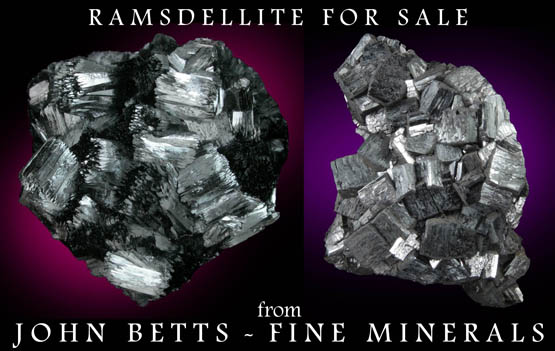 John Betts - Fine Minerals gallery of Ramsdellite Specimens