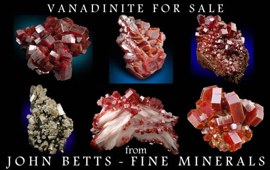 John Betts - Fine Minerals gallery of Vanadinite Specimens