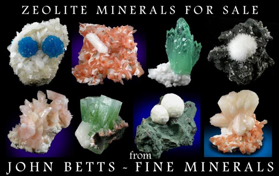 John Betts - Fine Minerals gallery of Zeolites and Associated Minerals